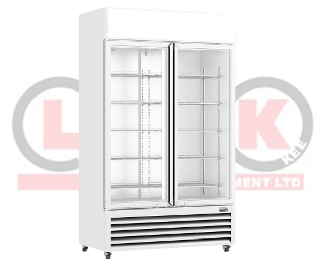 LKK Two Glass Door Colourbond Upright Drink Fridge 690×1110×2079mmH