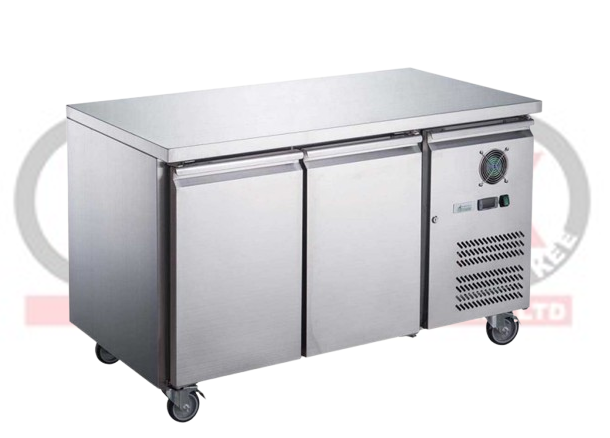 LKK S/S Two Door Bench Fridge 700×1360×850mmH