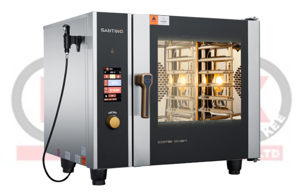 SANTINO AUTO CLEAN 6-TRAY COMBI OVEN TOUCHSCREEN