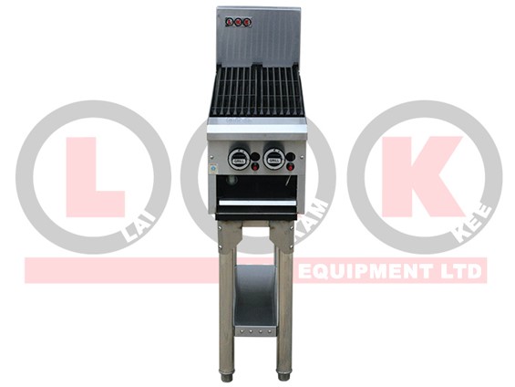 LKK 2-BURNER GAS CHAR GRILL W/STAND